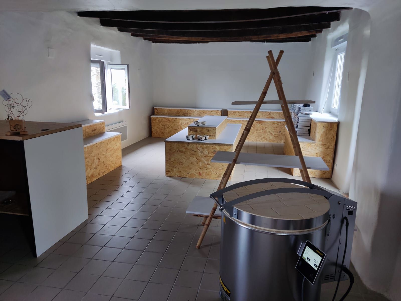 La boutique avant l'ouverture